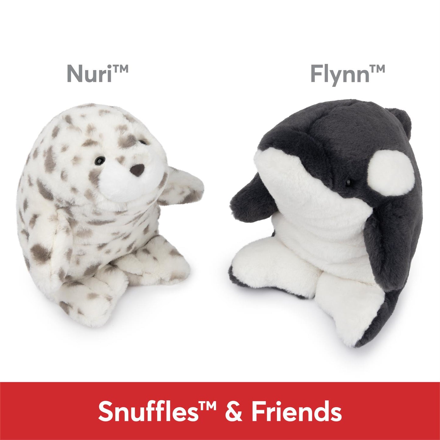 Plush Snuffles & Friends Orca Whale Flynn 10"