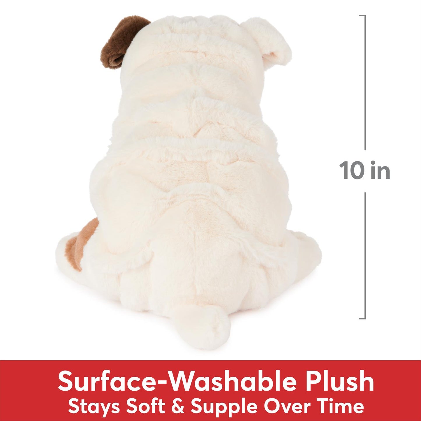 Plush Cat & Dog Collection Bulldog Toast 10"
