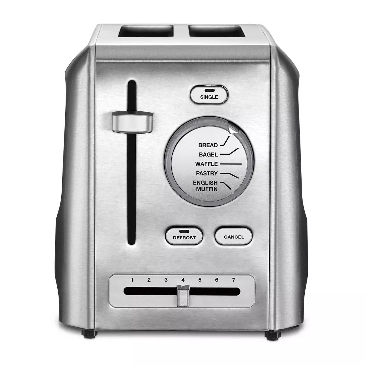 2 Slice Custom Select Silver Toaster