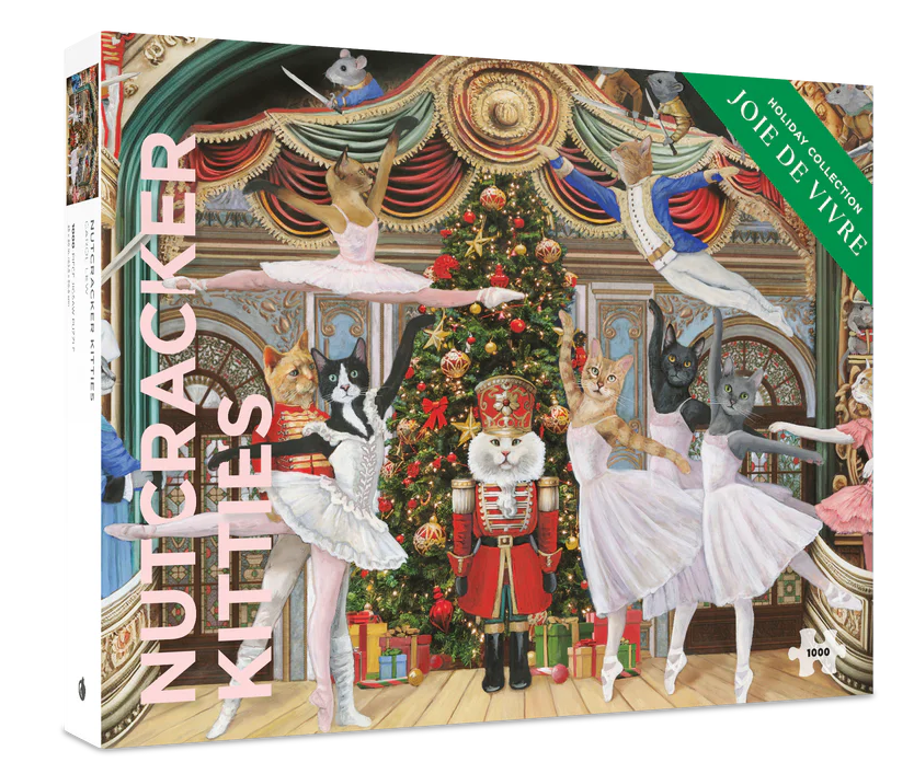 Holiday Puzzle 1000 Piece - Carol Lew - Nutcracker Kitties