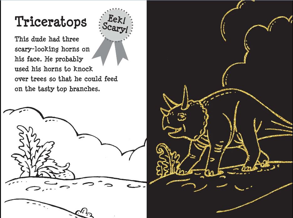 Scratch And Sketch Trace Along Activity Book Dino Dudes