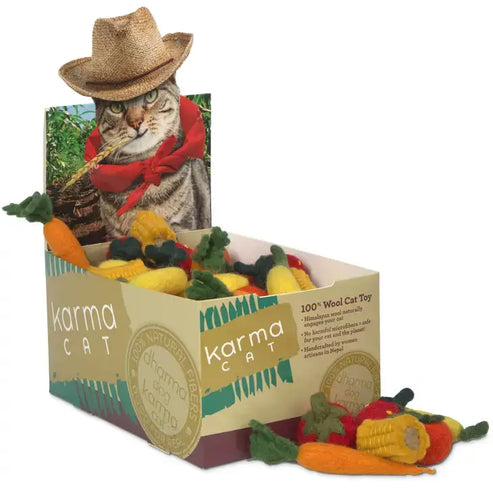 Cat Toy Dharma Wool Farmer Pack Assorted (Sold Individually)