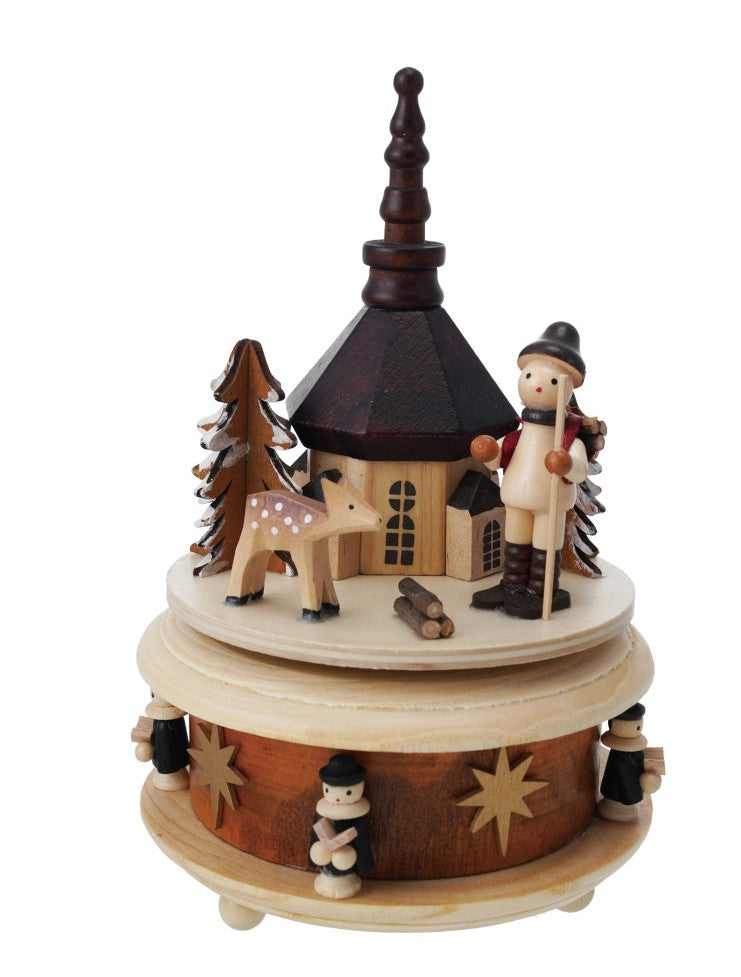 Wind Up Wood Music Box