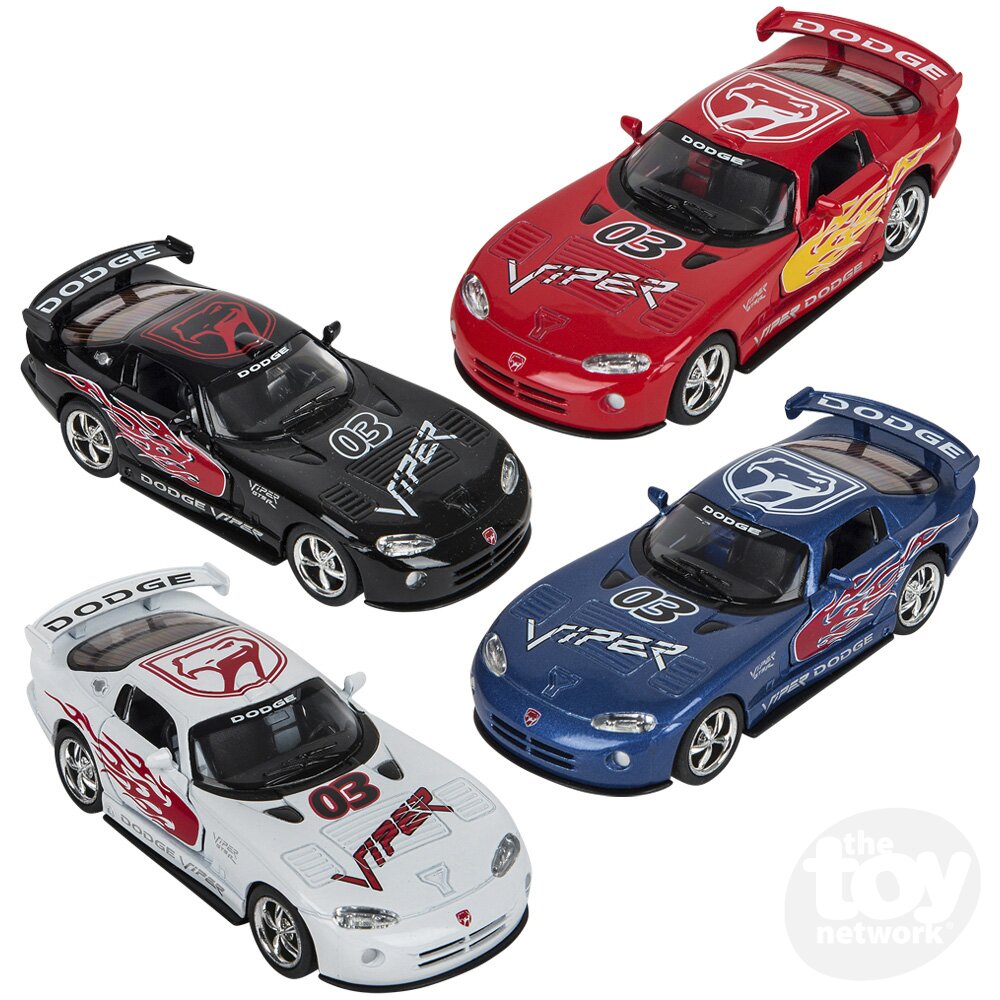 Diecast Pullback - Dodge Viper - GTS-R - 5" - Assorted Colors - Sold Individually
