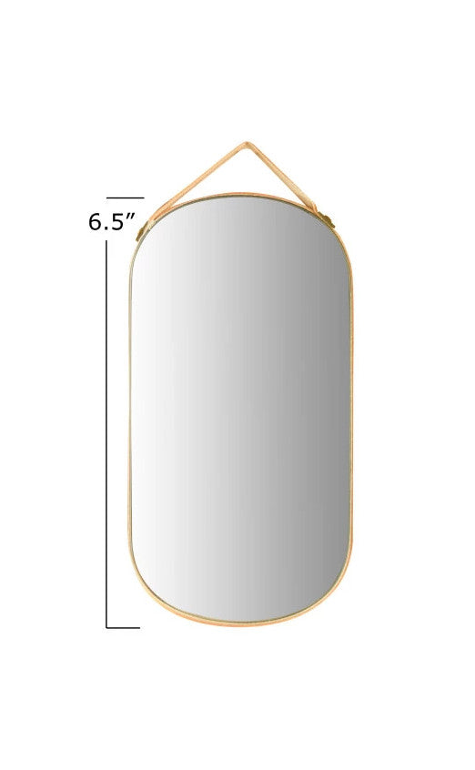Wall Mirror Velvet Edge & Hanger