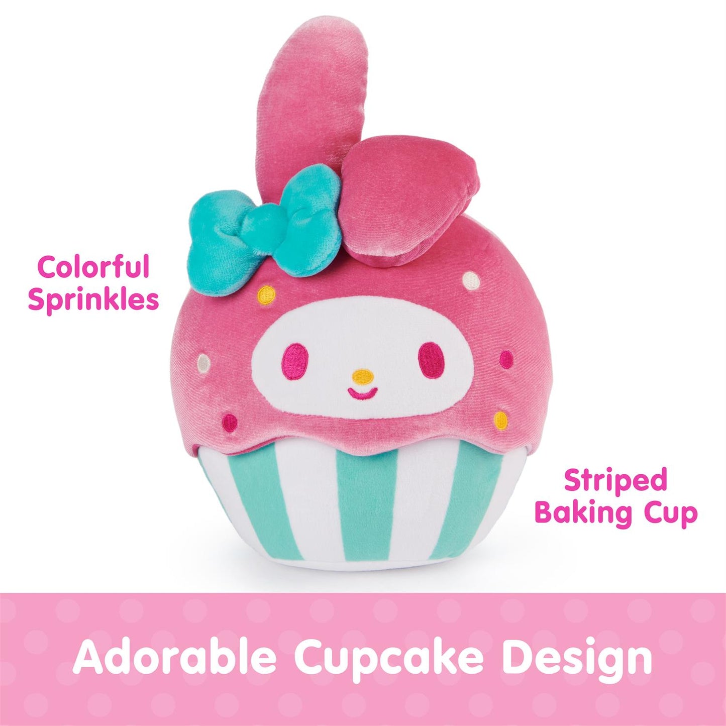 Plush Sanrio Hello Kitty My Melody Cupcake 8"