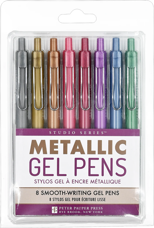 Art Center Gel Pens Metallic Set of 8 Colors