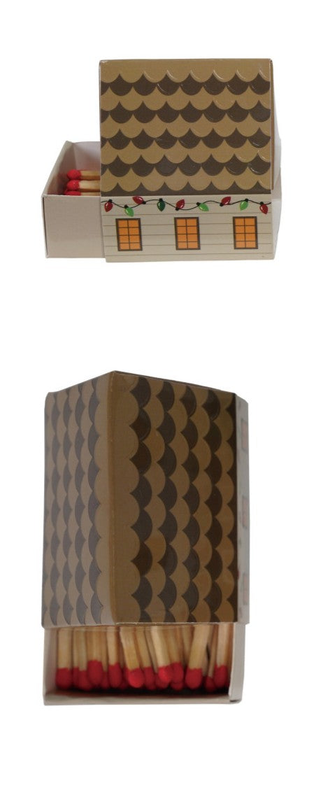 Holiday - Safety Matches in House Shaped Matchbox