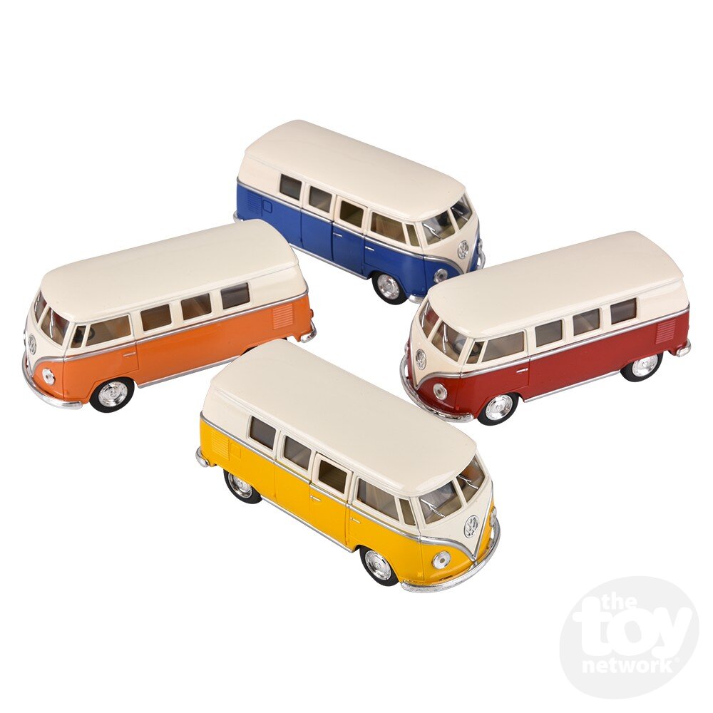Diecast Pullback - VW Bus - Bright Colors - 1962 - 5"