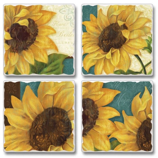 Sunshiny Day - Tumbled Tile 4 Assorted Coasters (Sold Individually)
