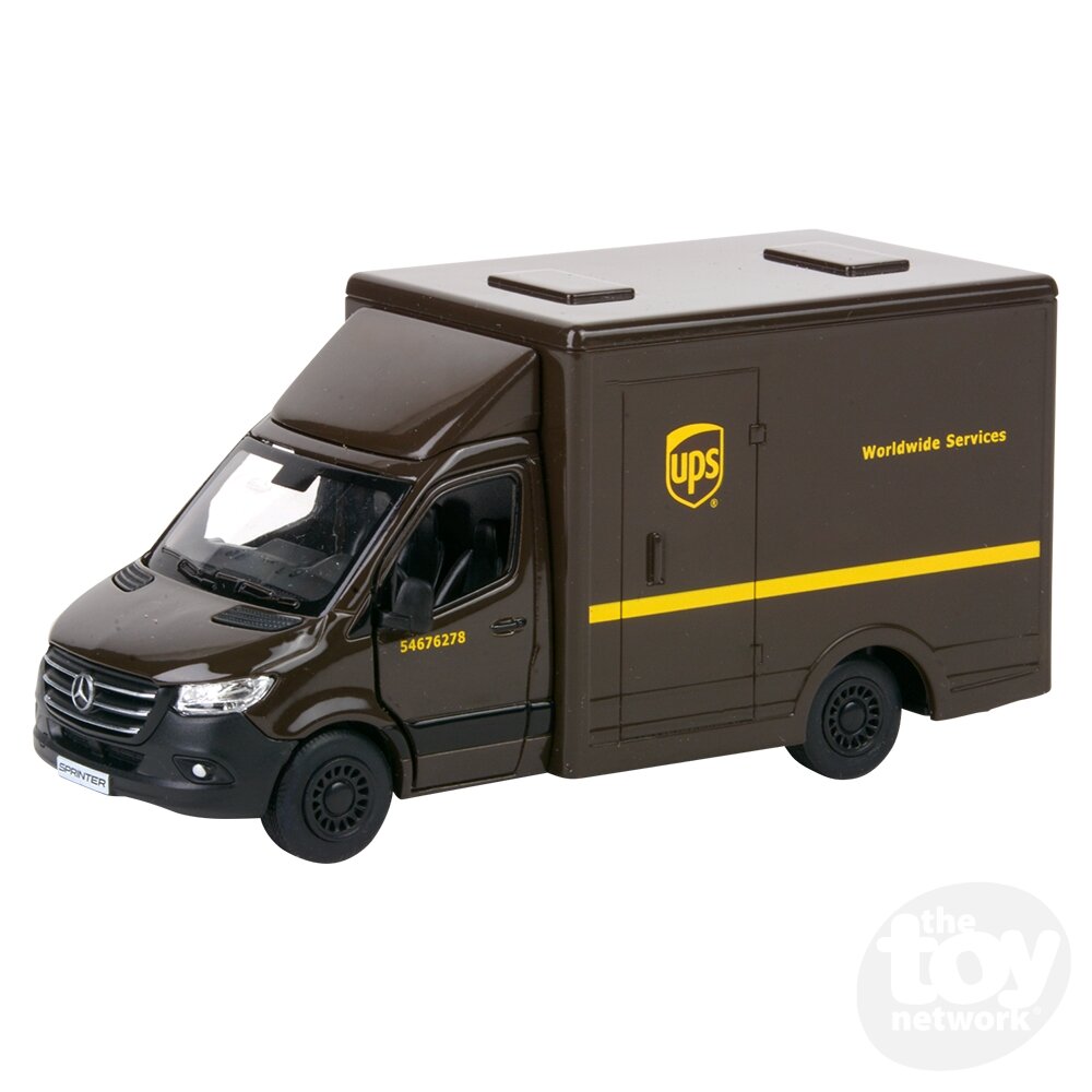 Diecast Pullback - UPS Box Truck - Mercedes-Benz Sprinter - 5" - Sold Individually