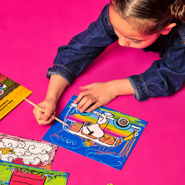 Ooly x Peanuts Scratch Art Kit 13 pc Set