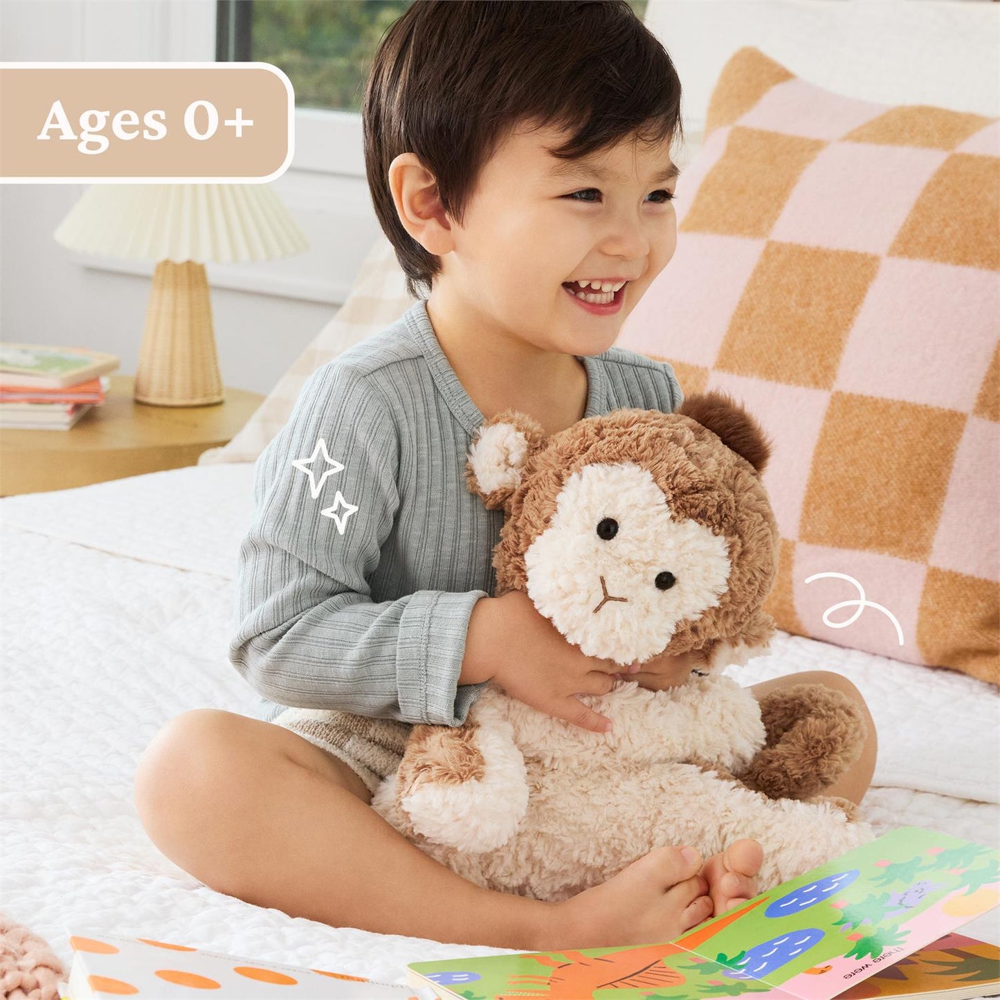 Plush Cozys Monkey 10"