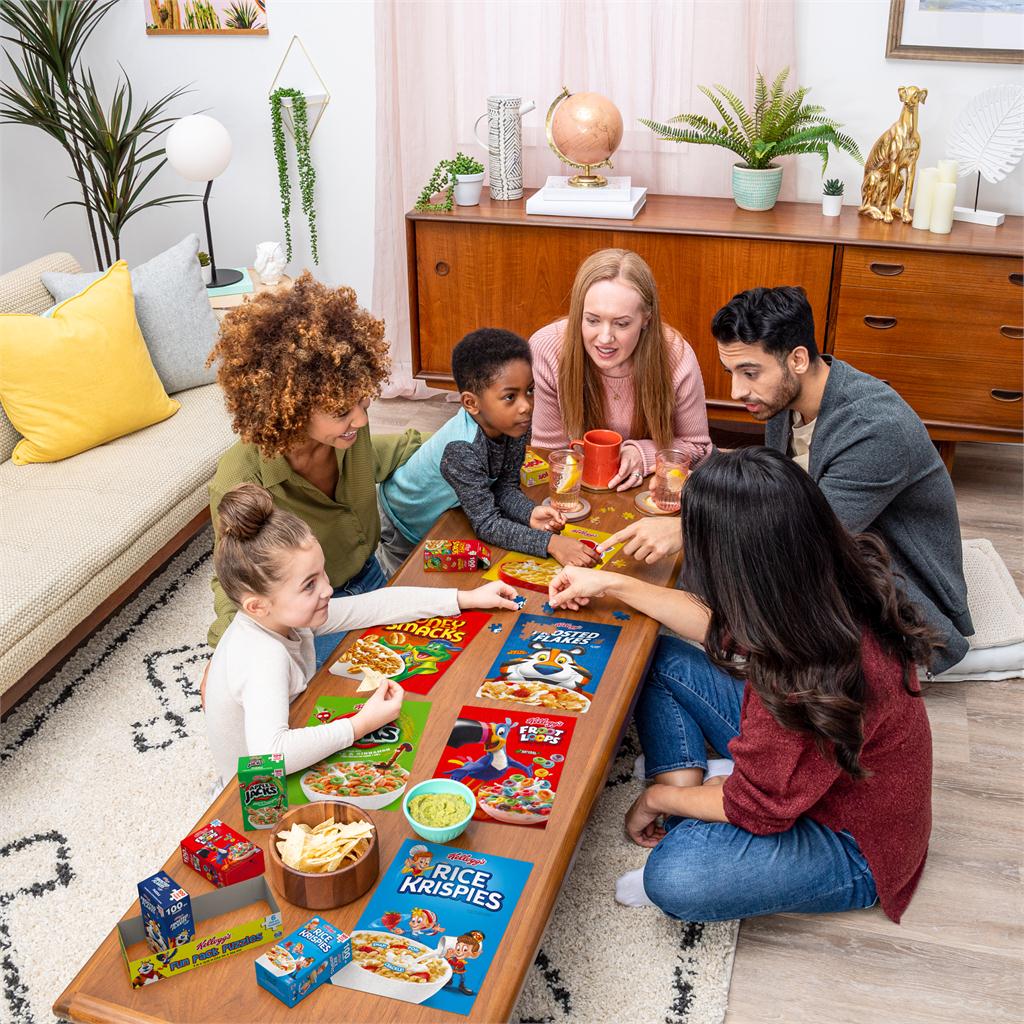 Puzzle Pack Kelloggs Fun Pack Set of Six 100 Piece Assorted Cereal Box Puzzles