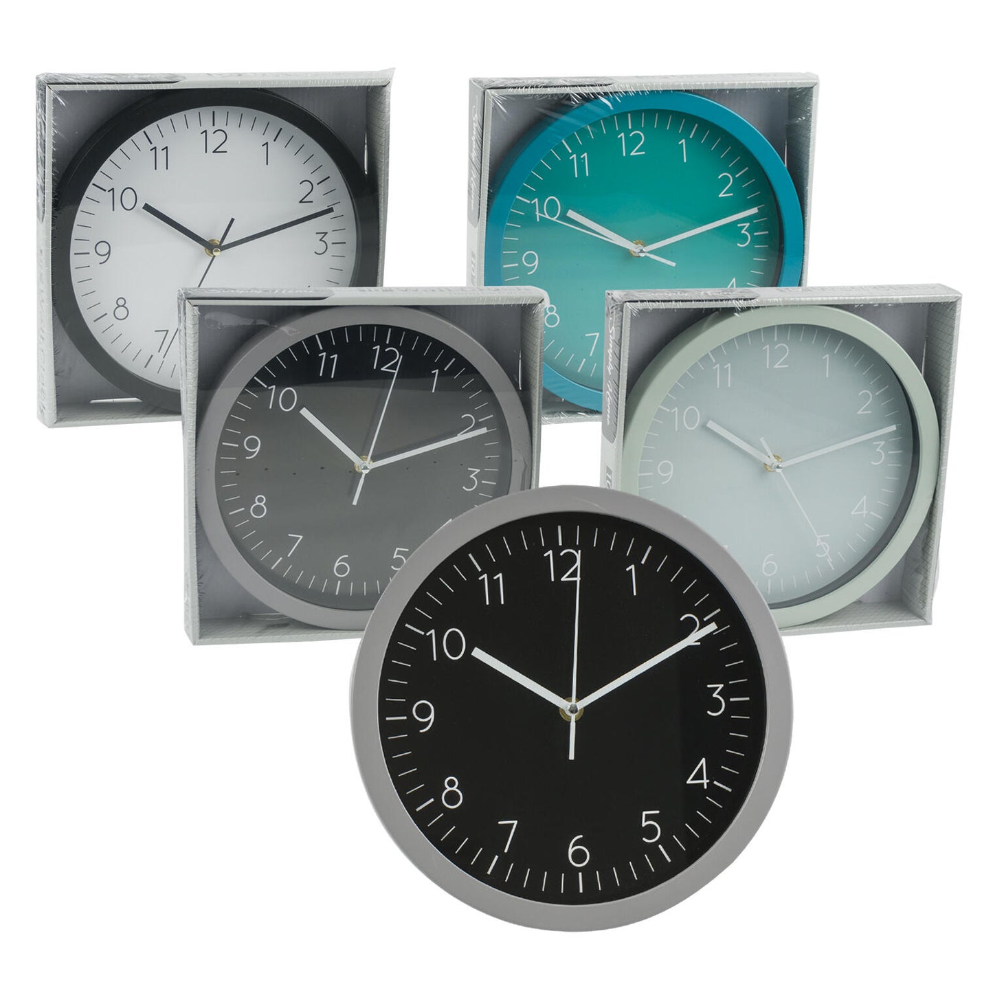 Simply Home Wall Clock- 10" (Assorted Colors Sold Individually)
