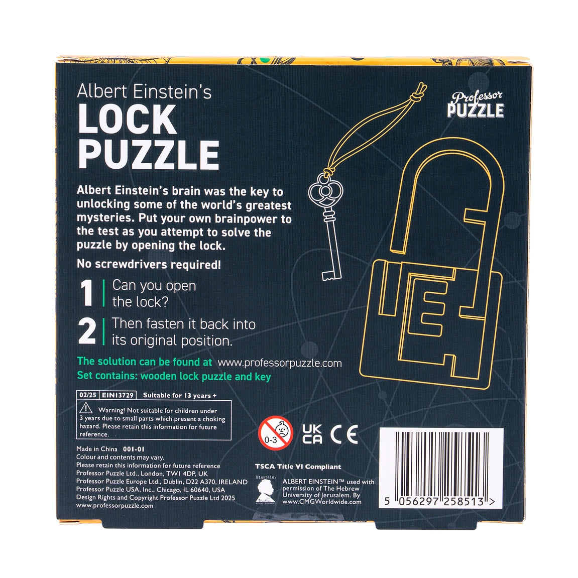 Albert Einstein's Lock Puzzle