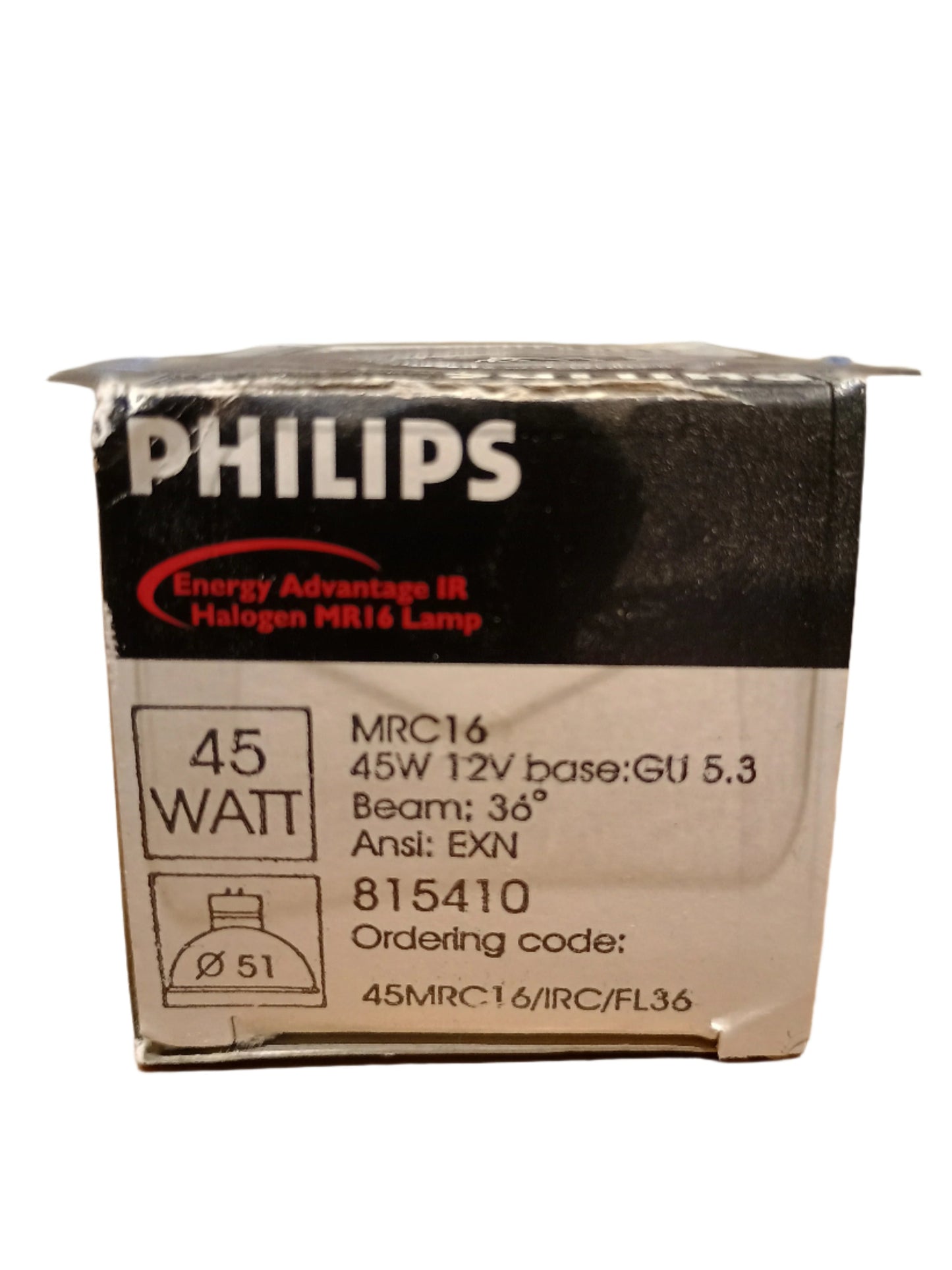 Halogen Light Bulb 45W MCR16, 12v Base