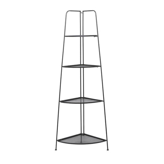 Black Metal Indoor/Outdoor Tall Folding Shelves