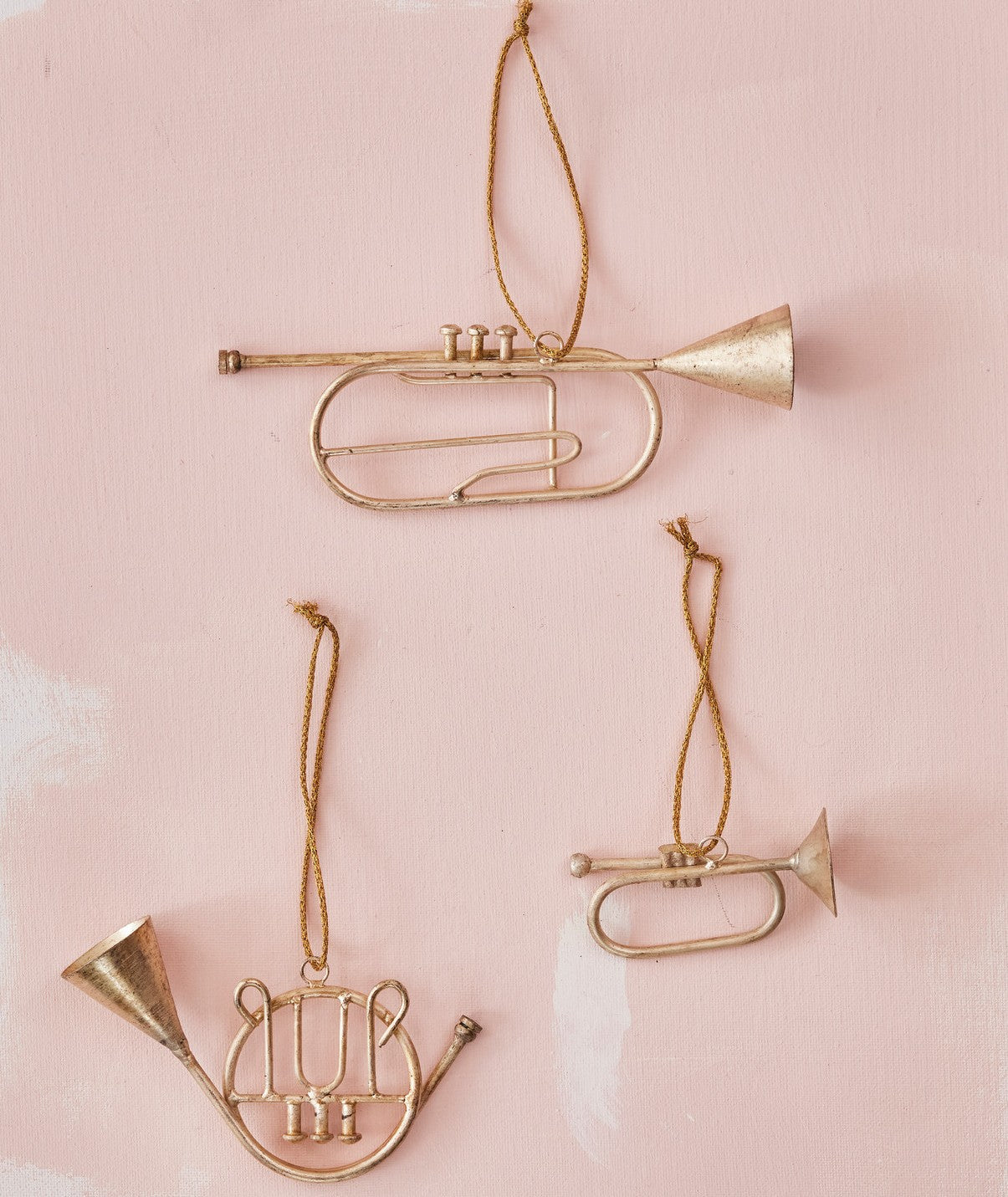 Ornament - Metal - Musical Instrument - Antique Silver Finish - 1.75" - 3"h