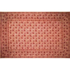 Tapestry Twin Size Veggie Natural Block Red