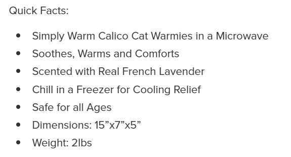 Warmies Cat Calico