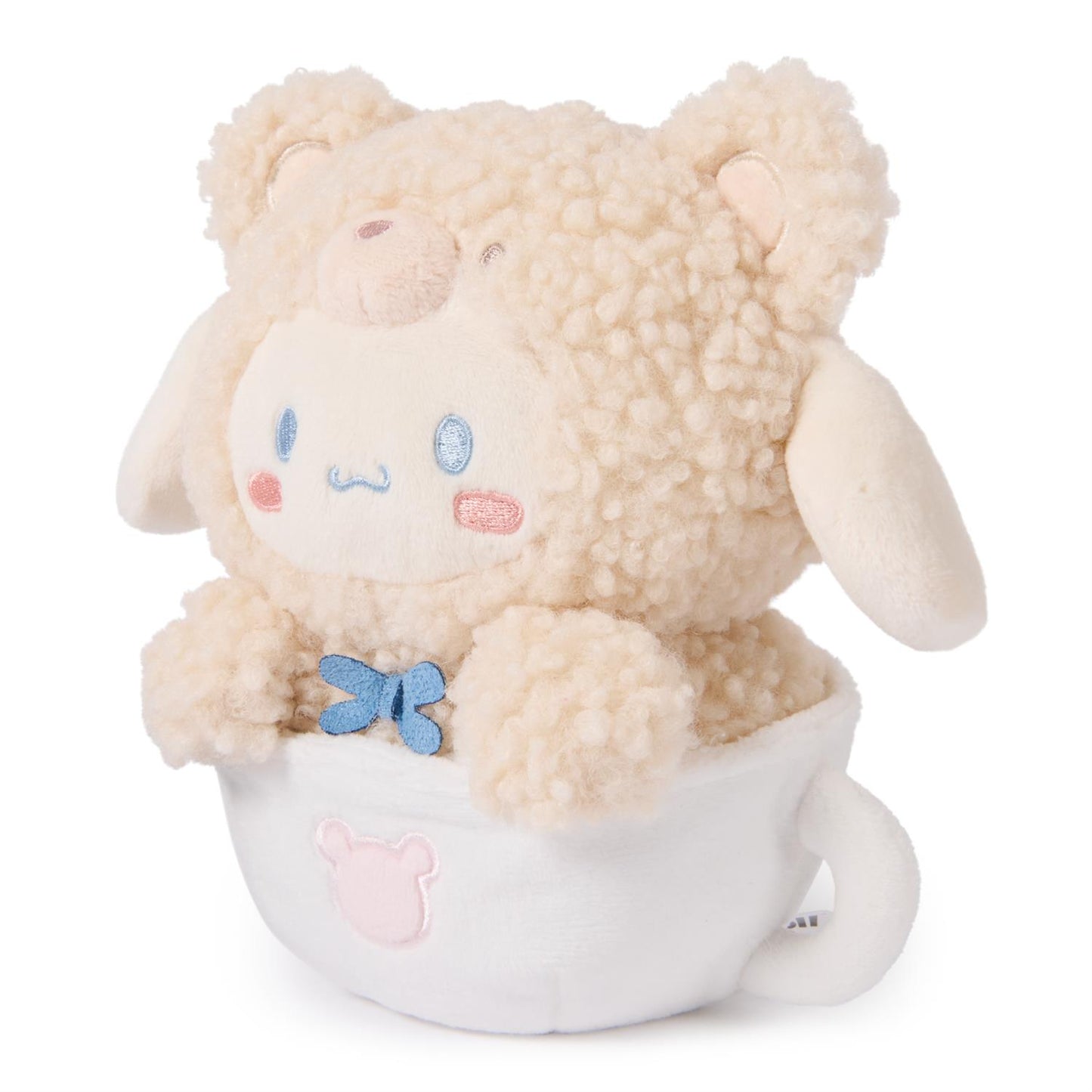 Plush Sanrio Hello Kitty Cinnamoroll Café Latte Bear Plush, 6"