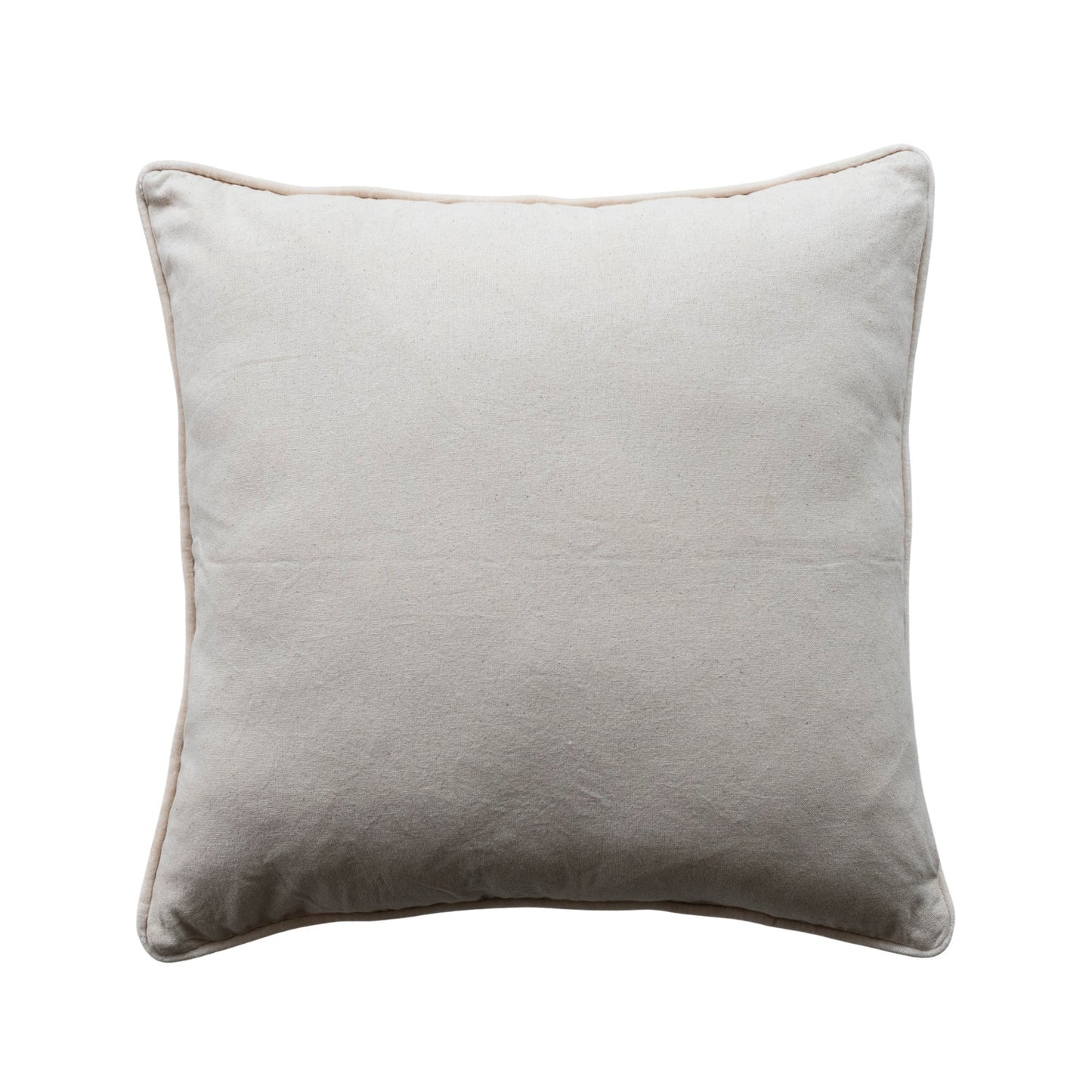 Pillow Holiday Cotton Tufted Snowflake  20" Square