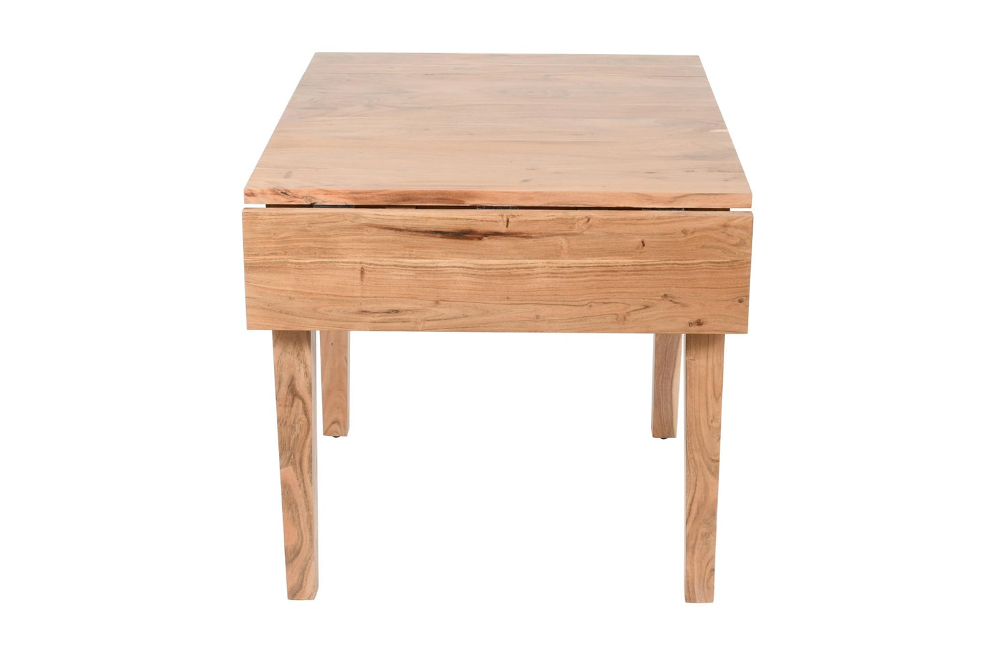 Urban Archive Colby Dining Table Drop Leaf Square To Rectangle Natural