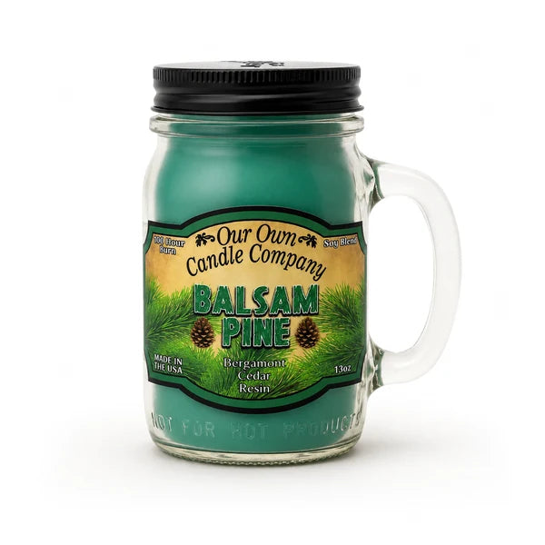 Our Own Candle Company - Mason Jar - 13oz - Balsam Pine