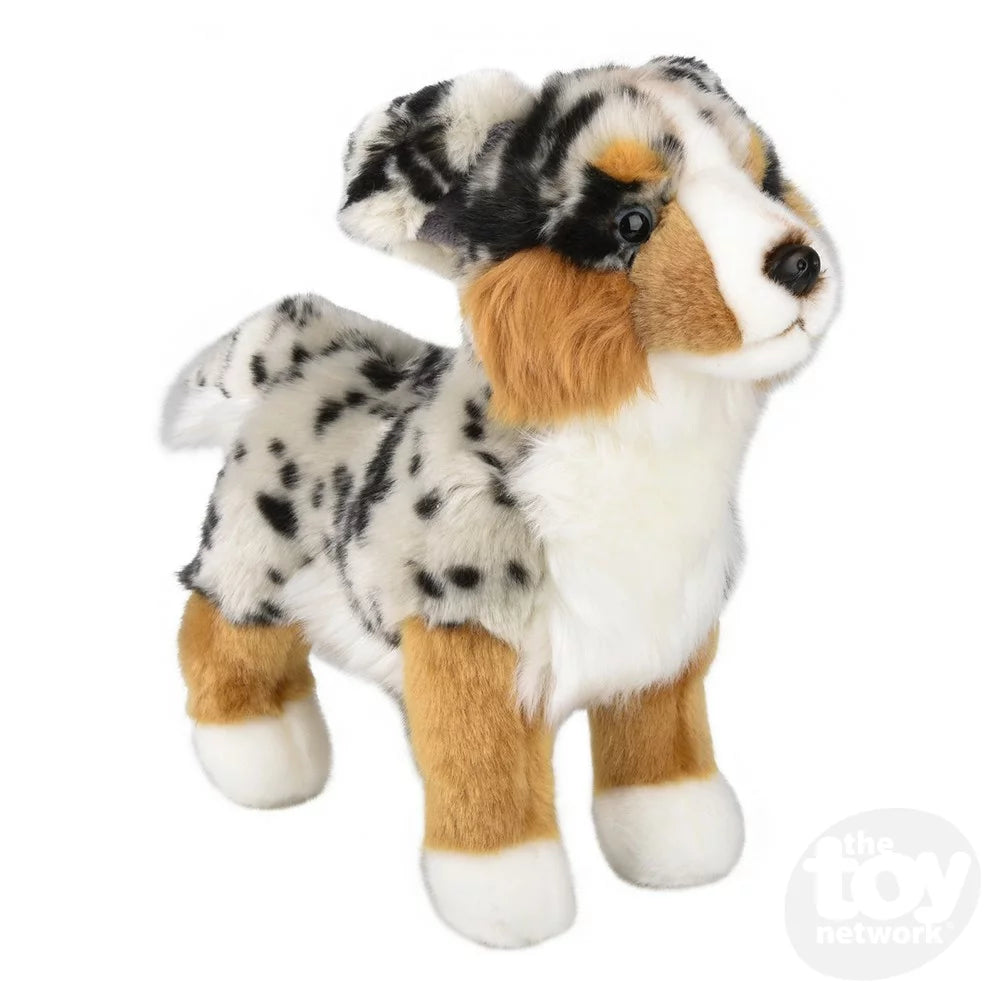 Plush Heirloom Standing Australian Shepard 12"