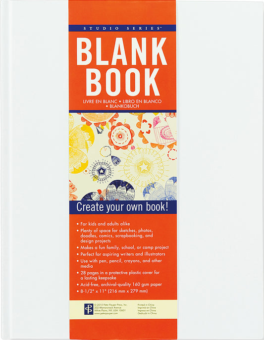 Blank Book 8.5" x 11" Studio Series White