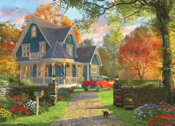 Eurographics Puzzle 1000 Piece Blue Country House