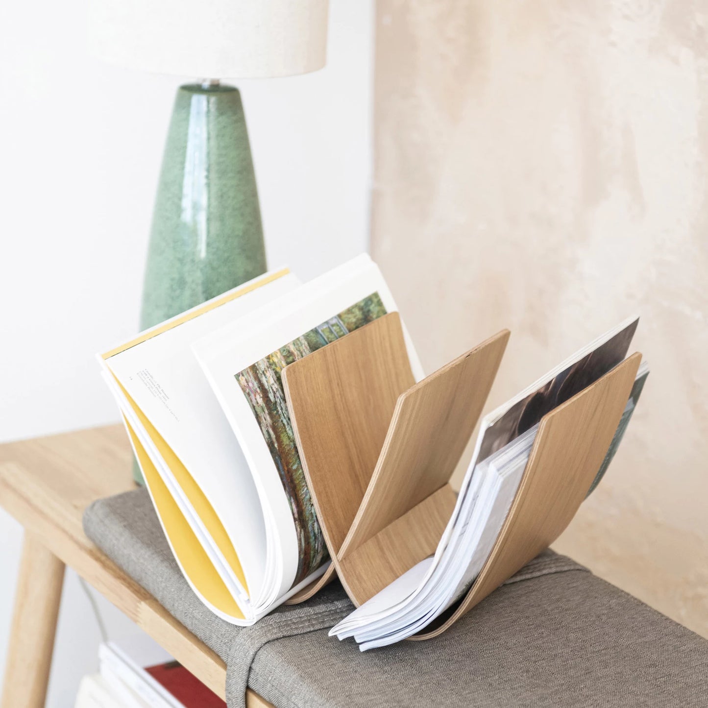 Lamp Tabletop Ceramic Green 27.5"h