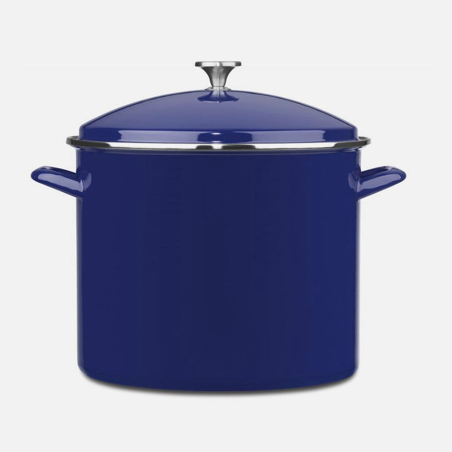 Stock Pot - 20 Qt Enamel Blue