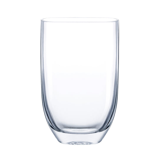 Clear Glass Vase Oval 5x2.5x8.5in