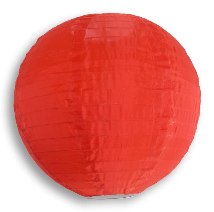 String Lights Nylon Lanterns Set of 10 4" Round Multi Colored