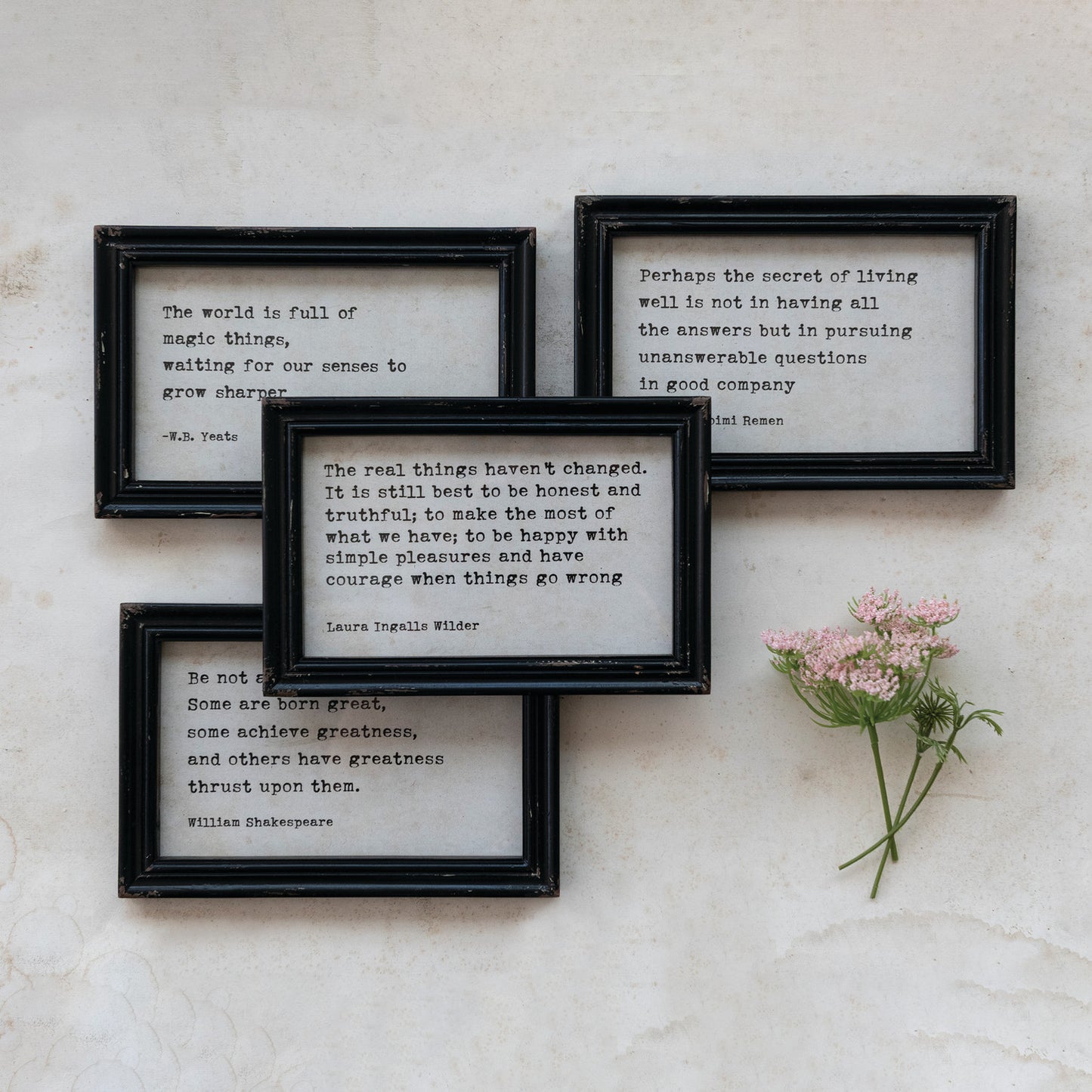 Wall Décor Wood Framed Sayings