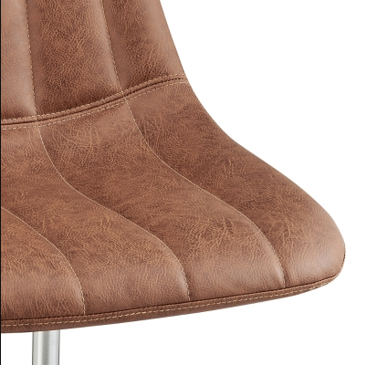 Robert Swivel Office Chair Fabric Umber Brown