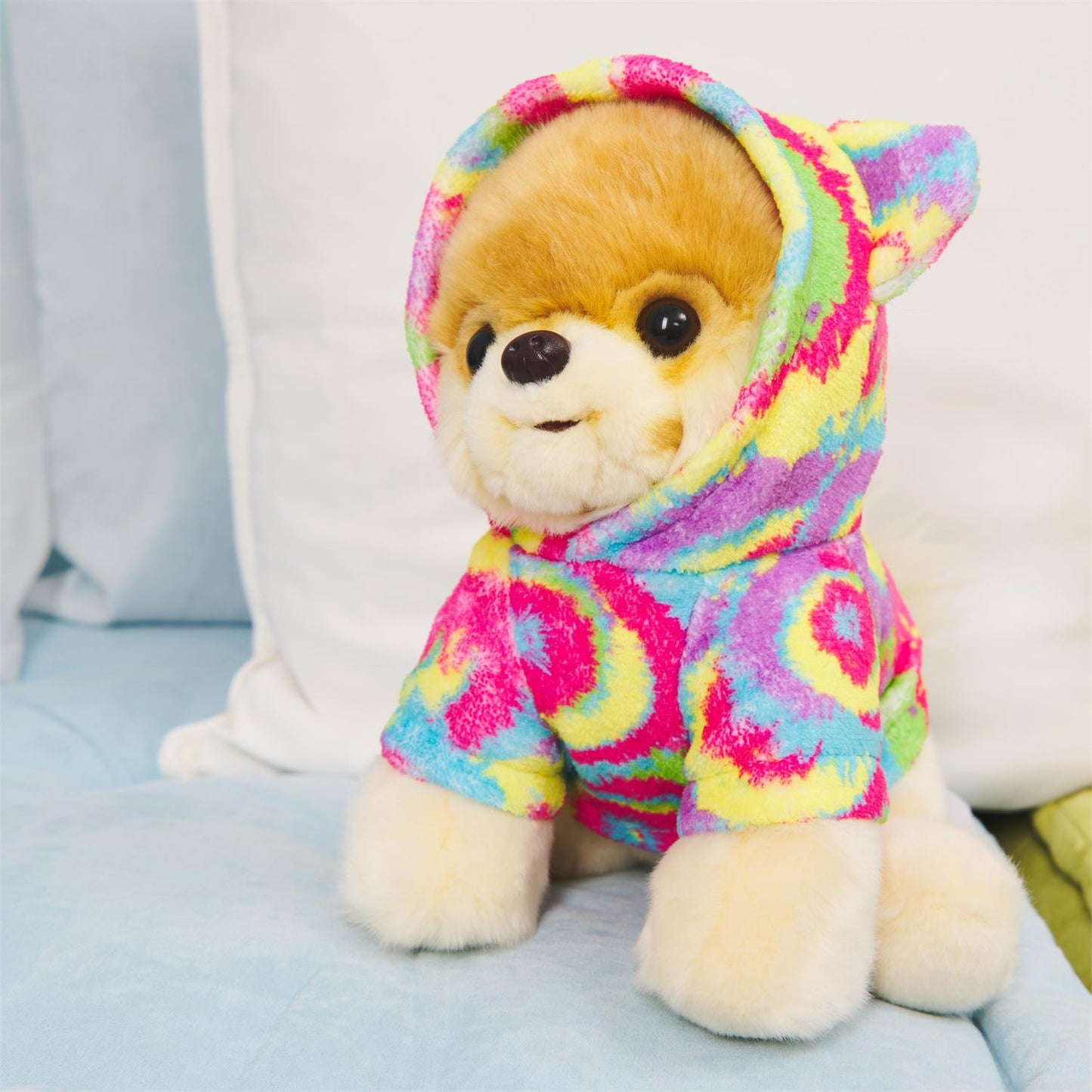 Plush Boo With Tie Dyed Hoodie 9"