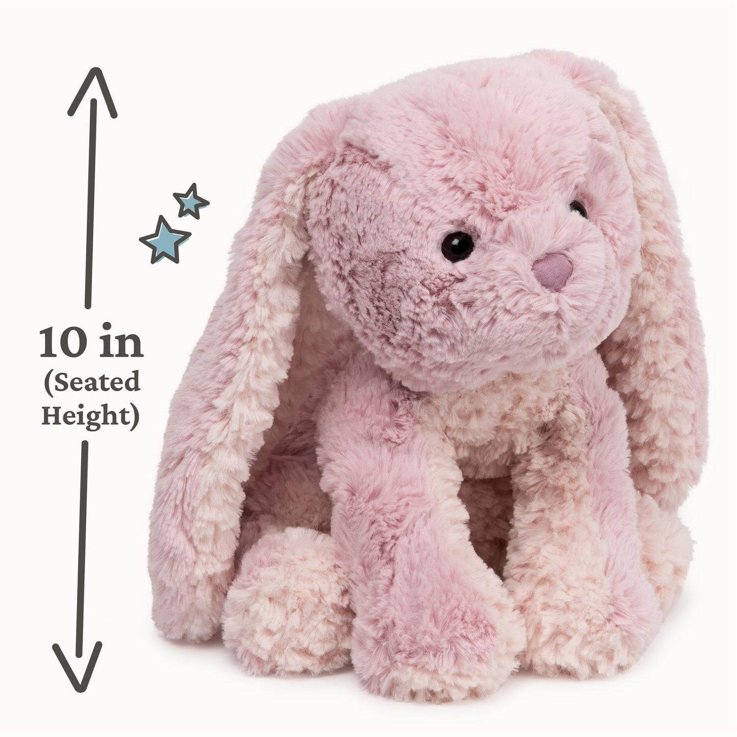 Plush Cozys Bunny Pink 10"