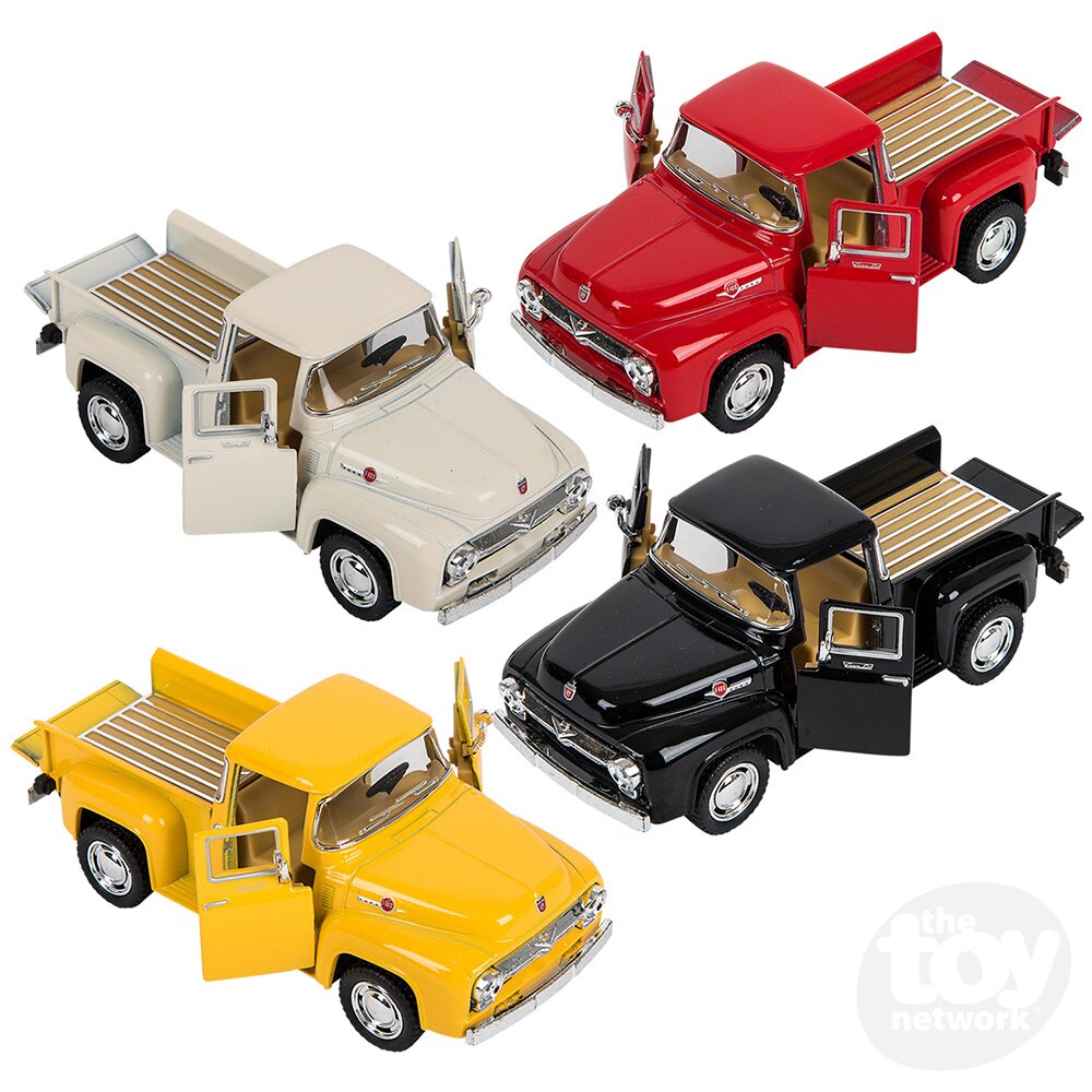 Diecast Pullback - Ford Pickup Truck - F-100 - 1956 - 5" - Sold Individually