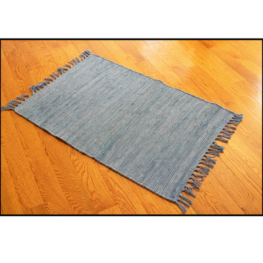 Rag Rug Cotton Slate 4'x6