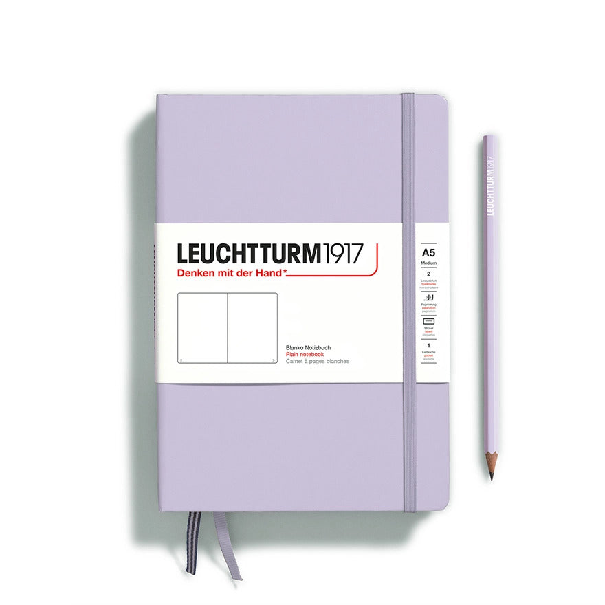 Notebooks - Medium (A5) Lilac Hardcover Plain