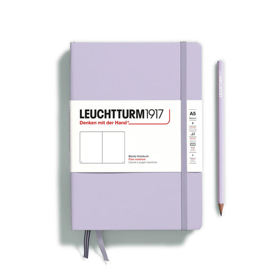 Notebooks - Medium (A5) Lilac Hardcover Plain