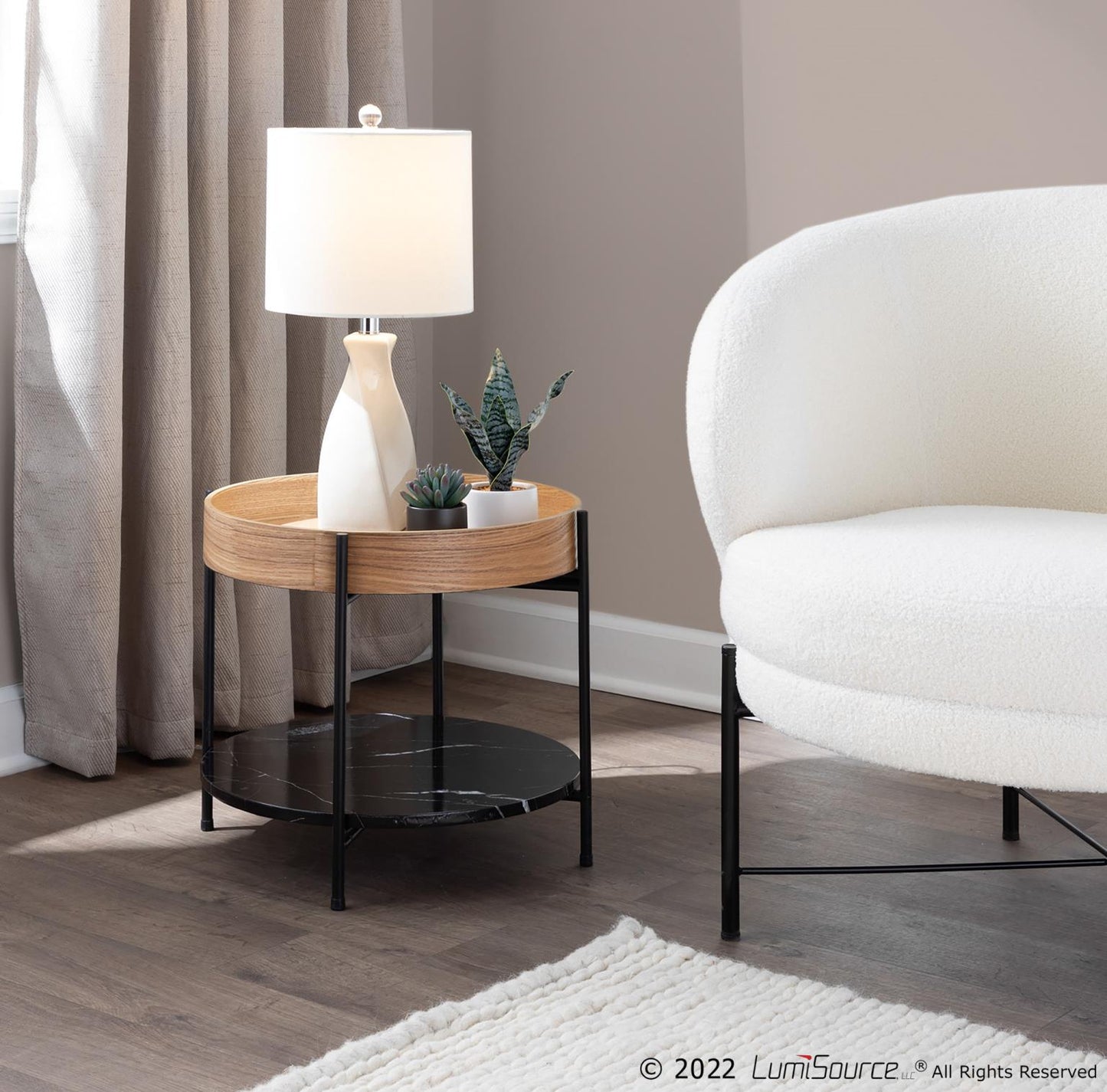 Daniella Contemporary End Table