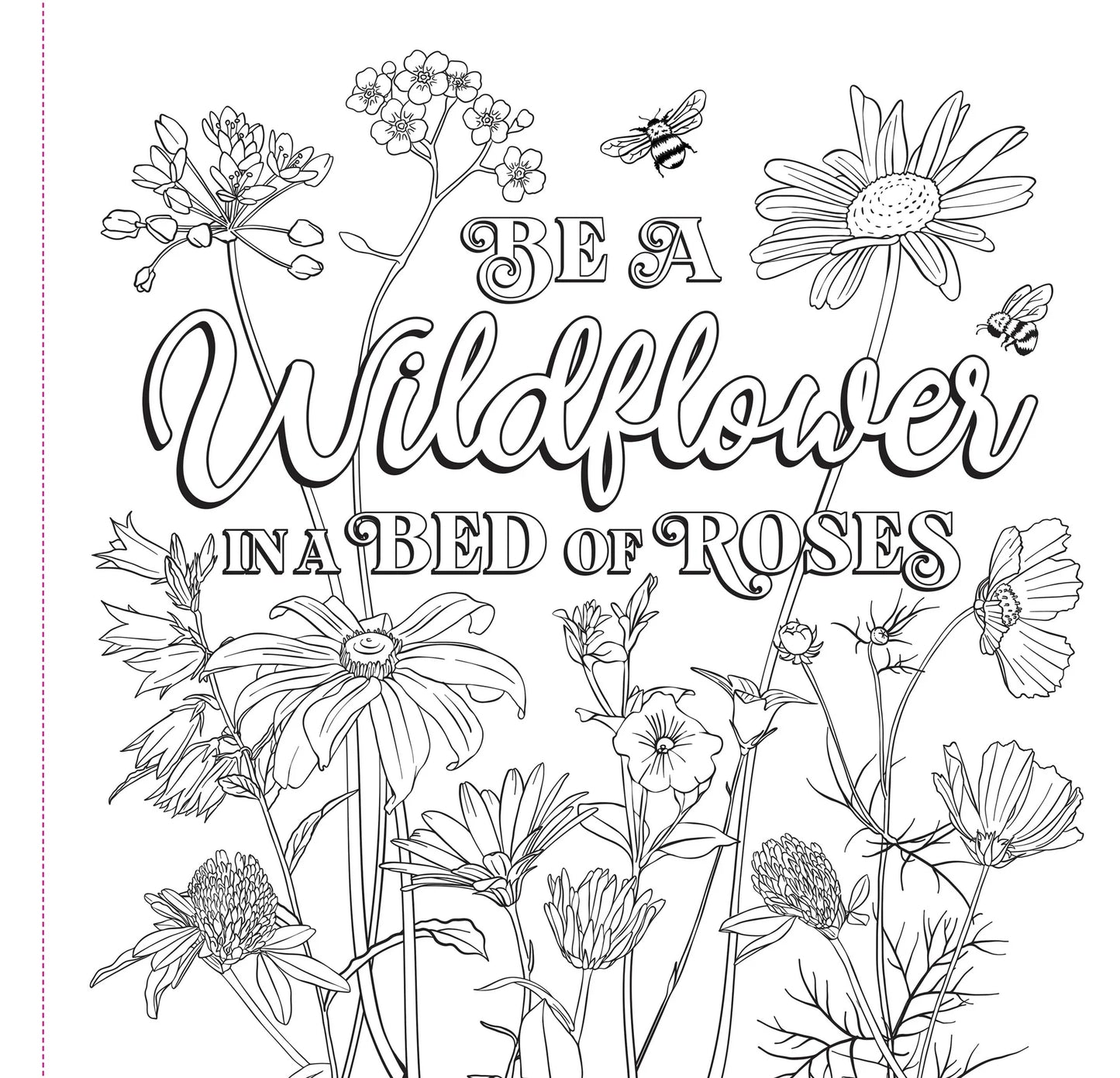 Artist's Adult Coloring Book Wildflowers