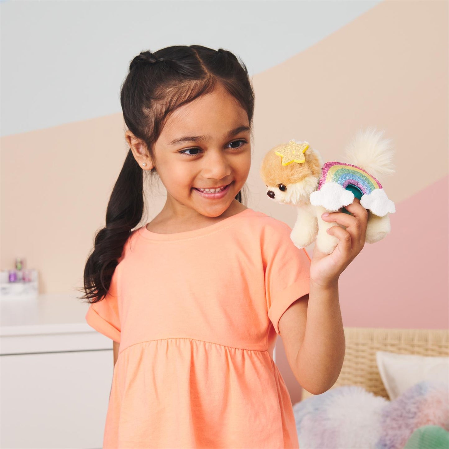 Plush Boo Itty Bitty Rainbow 5"