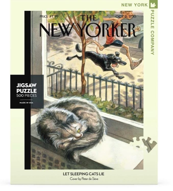 New Yorker Puzzle 500 Piece Let Sleeping Cats Lie