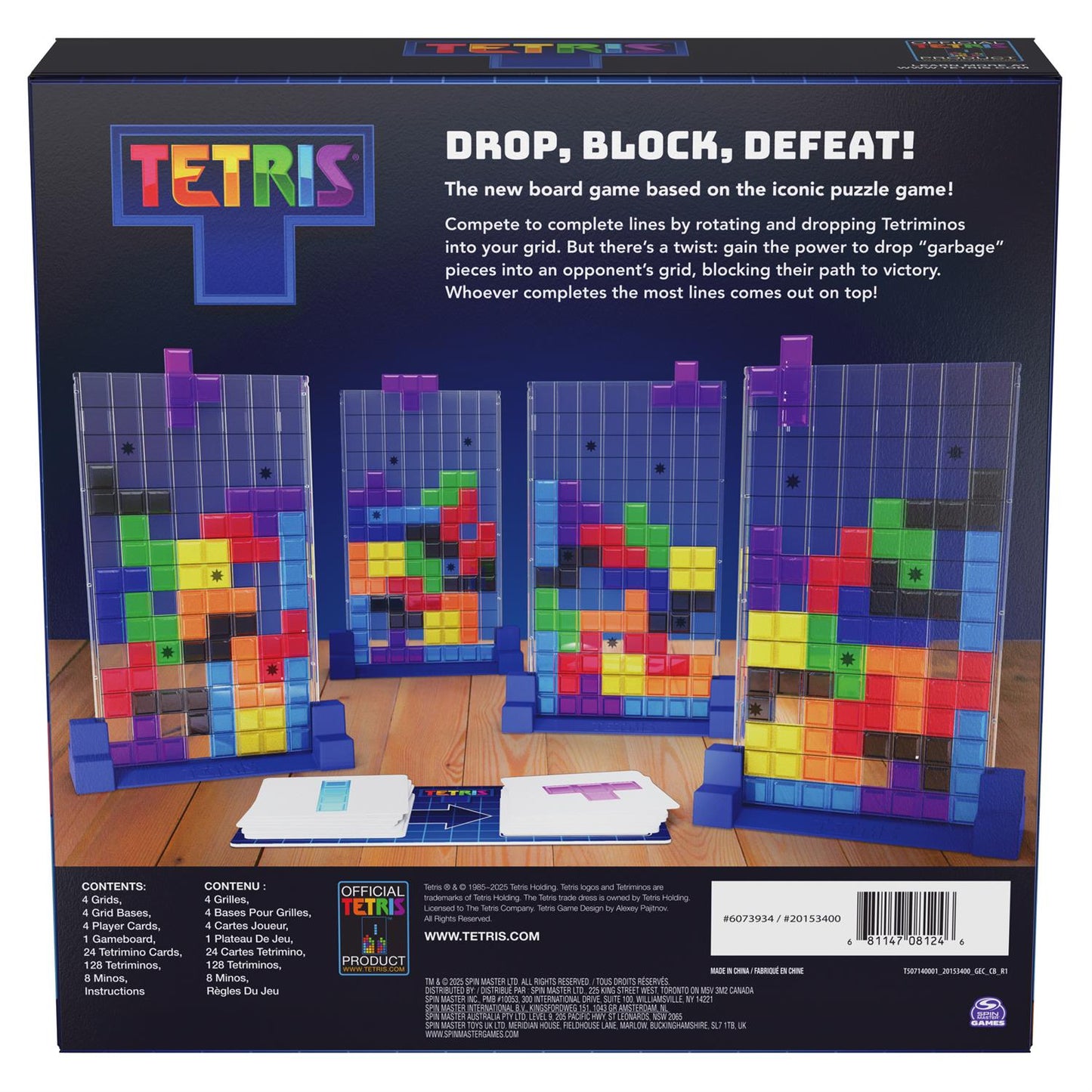 Game Tetris Strategy  Board Game