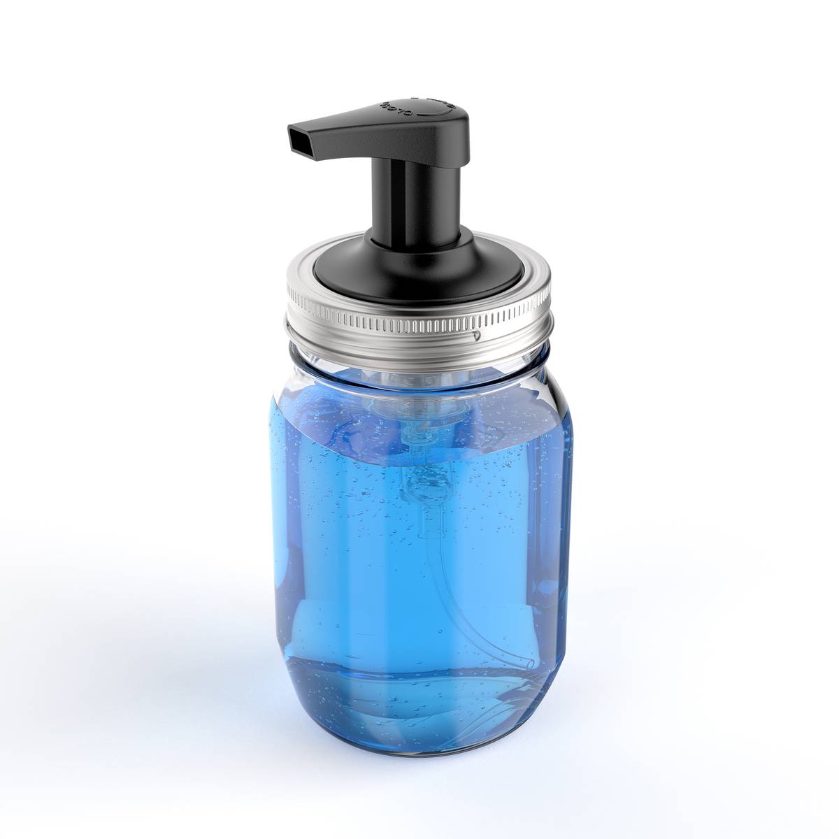 Foam Soap Pump for Regular Mouth Mason Jars - Black